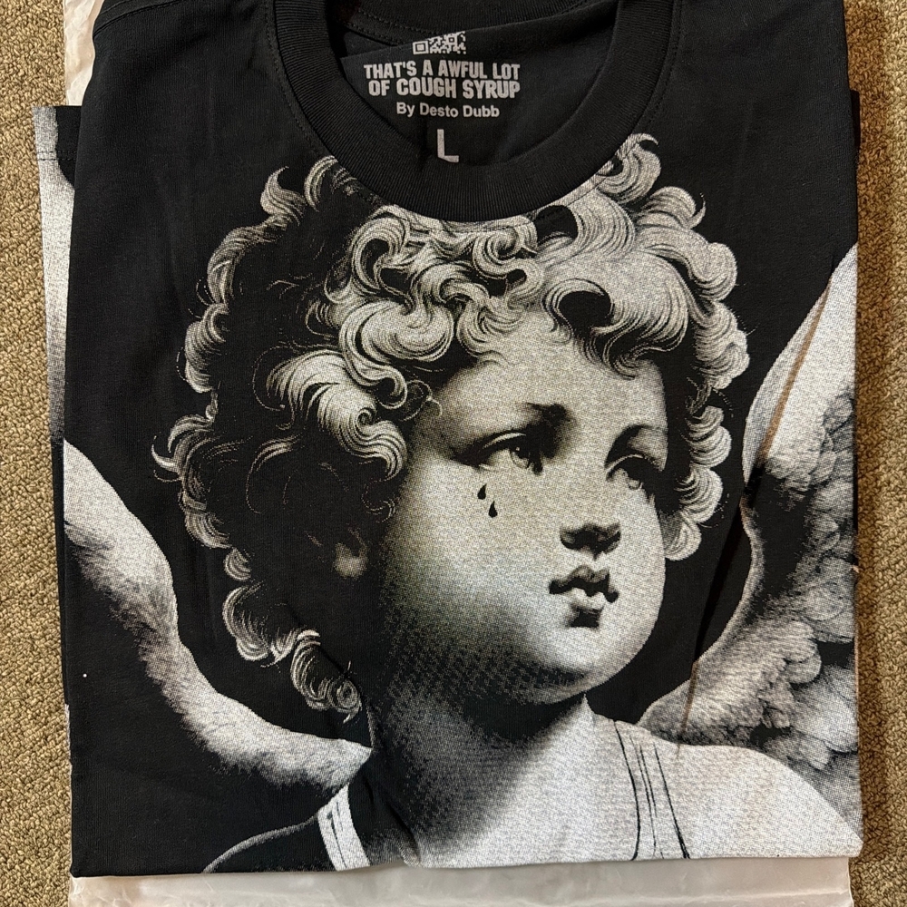 Tshirt Center Black Angel Graphic Tee
